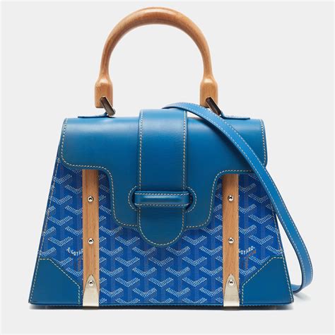 goyard bag blue|goyard saigon pm bag price.